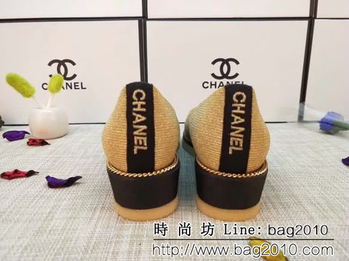 CHANEL香奈兒 2018新款 鑽石飾扣 時尚舒適女單皮鞋 QZS2170